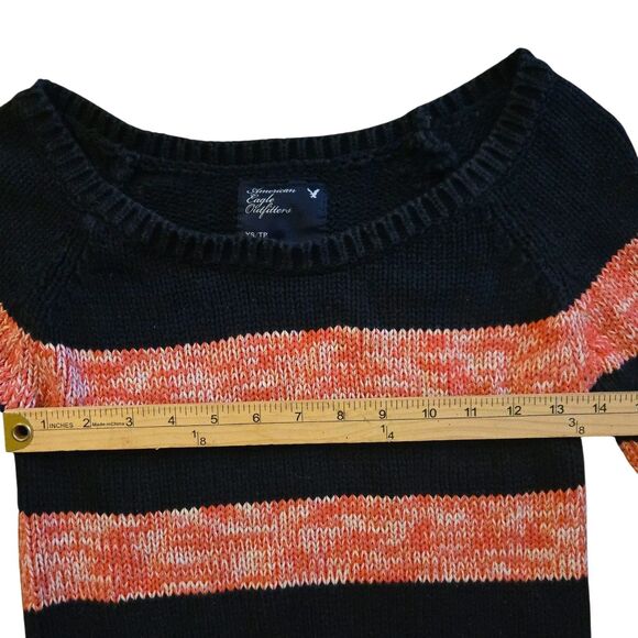 VTG American Eagle XS 100% Cotton Fisherman Chunky Knit Sweater 2011 - Picture 6 of 7